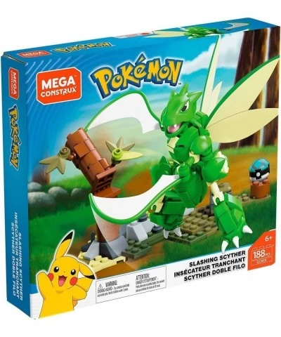 Pokemon Construx 188 Piece Building Set | Slashing Scyther $93.16 Toy Building Sets