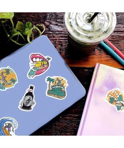 Surfing Stickers for Water Bottles Laptop Skateboard 50pcs Summer Beach Stickers for Kids Teens $12.46 Kids' Stickers