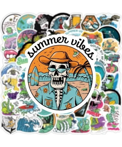 Surfing Stickers for Water Bottles Laptop Skateboard 50pcs Summer Beach Stickers for Kids Teens $12.46 Kids' Stickers