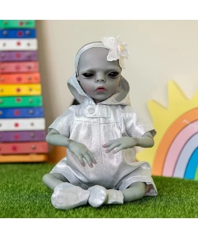 Mini Reborn Baby Dolls Realistic Alien Doll 14 Inch Preemie Size Silicone Newborn Doll Intelligent Beings Lifelike Reborn Ali...