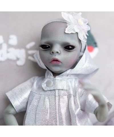 Mini Reborn Baby Dolls Realistic Alien Doll 14 Inch Preemie Size Silicone Newborn Doll Intelligent Beings Lifelike Reborn Ali...