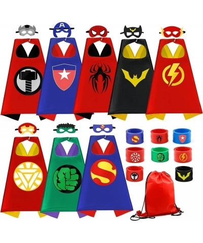 Kids Superhero Capes Set Costume with Wristbands Toys for Birthday Party Christmas Gift (8PCS Kids Superhero Capes) $47.40 Ki...