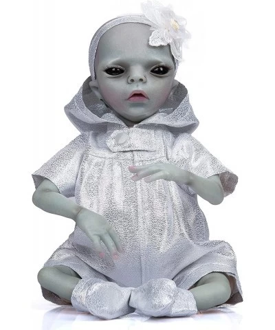 Mini Reborn Baby Dolls Realistic Alien Doll 14 Inch Preemie Size Silicone Newborn Doll Intelligent Beings Lifelike Reborn Ali...