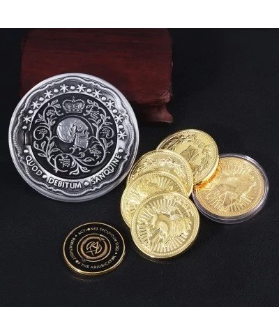 John-W Continental Gold Coin - Blood Oath Marker Black Metal Collecting Coin - Halloween Cosplay Prop (5 PCS Gold Coin) $46.6...