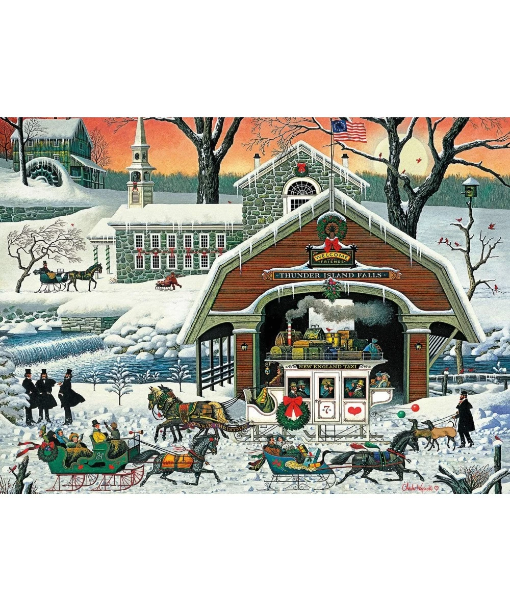 Charles Wysocki - TWAS' The Twilight Before Christmas - 1000 Piece Jigsaw Puzzle $25.91 Jigsaw Puzzles