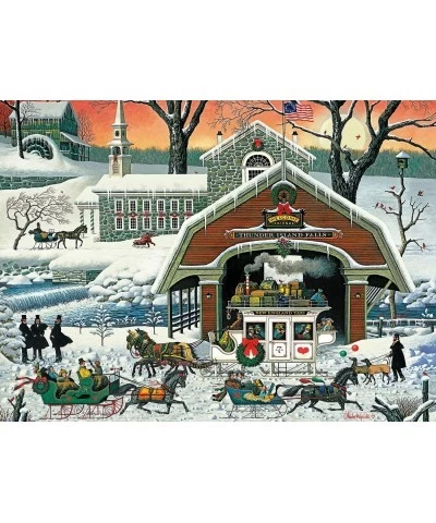 Charles Wysocki - TWAS' The Twilight Before Christmas - 1000 Piece Jigsaw Puzzle $25.91 Jigsaw Puzzles