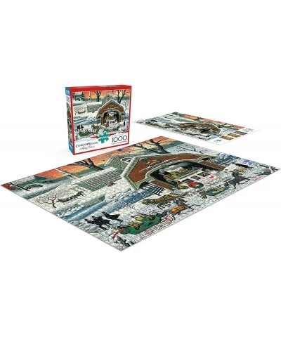 Charles Wysocki - TWAS' The Twilight Before Christmas - 1000 Piece Jigsaw Puzzle $25.91 Jigsaw Puzzles