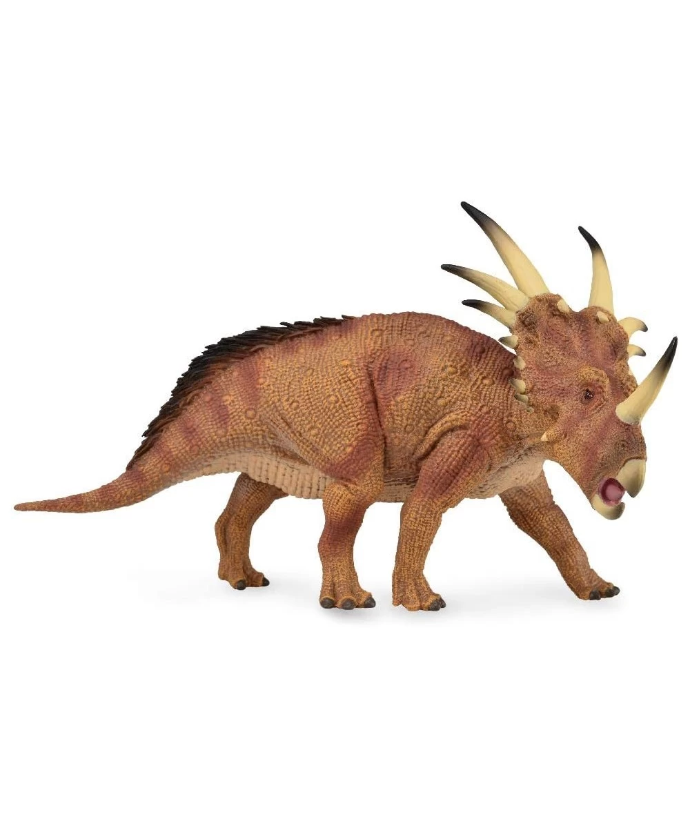 Prehistoric Life Styracosaurus - Deluxe Vinyl Toy Dinosaur Figure $31.11 Kids' Play Dinosaur & Prehistoric Creature Figures