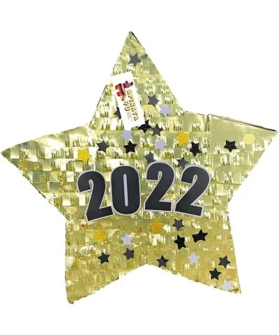 Large 2022 New Years Gold Star Pinata 20 x 20 x 4 End of Year Party New Year's Theme Party Decoration 2022 Piñata $73.58 Piñatas