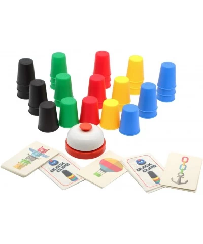 Quick Cups Games for Kids Intellectual Flying Stack Cups Stacking Cups Games Parent-Child Interactive Game with 24 Picture Ca...