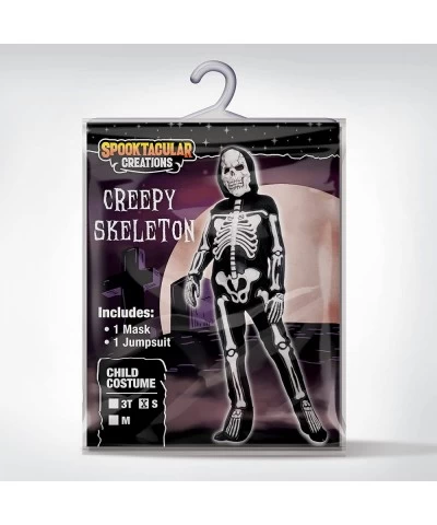 Child Boy Scary creepy skeleton costume (Small (5-7yr)) $32.66 Kids' Costumes