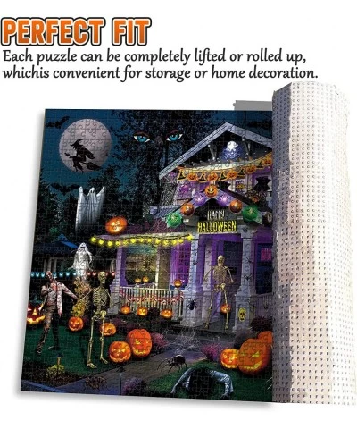 Halloween Jigsaw Puzzles for Adults 1000 Pieces - 27.5" x 20"Halloween Haunted House Party Puzzle Home Decorations $25.15 Jig...