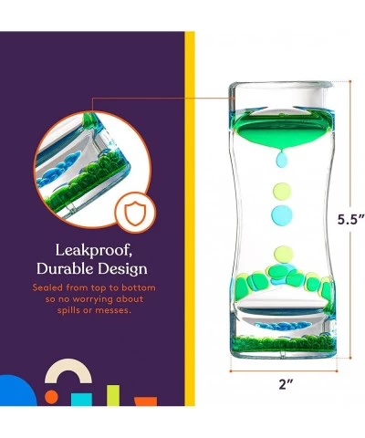 Liquid Motion Bubbler Toy (1-Pack) Colorful Hourglass Timer with Droplet Movement Bedroom Kitchen Bathroom Sensory Play Cool ...