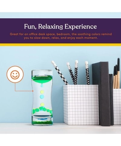 Liquid Motion Bubbler Toy (1-Pack) Colorful Hourglass Timer with Droplet Movement Bedroom Kitchen Bathroom Sensory Play Cool ...