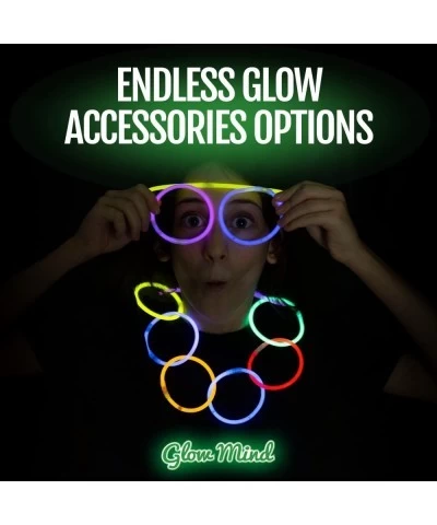 400 Ultra Bright Glow Sticks Bracelets and Necklaces - Halloween Glow in The Dark Party Supplies Decorations - Bulk 8" Glowst...