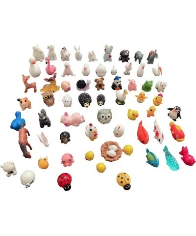 Miniature Animals 65pcs Mini Resin Decoration Set for Childrens Birthday Party Kids Presents Doll House Pretend Play Toys DIY...