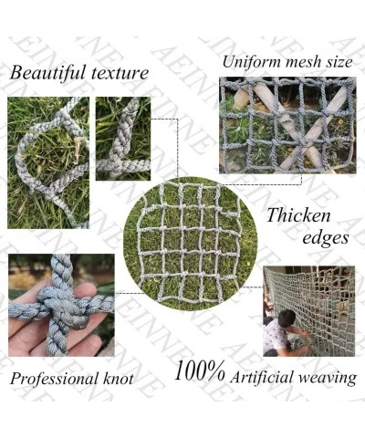 Cargo Net Climbing Rope Netting Climbing Net Climb Safety Rope Ladder for Kids Outdoor Play Playground Rock Equipment Swing S...