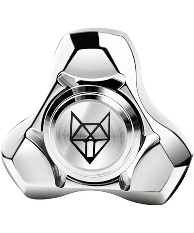 Fox Tri Metal Fidget Spinner Toys for Adults Kids All Stainless Steel 1.5'' Fidgets Spinners R188 Silent Bearing 4~6 Mins Aut...