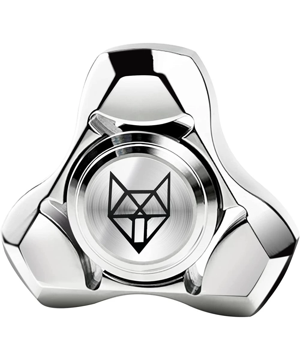 Fox Tri Metal Fidget Spinner Toys for Adults Kids All Stainless Steel 1.5'' Fidgets Spinners R188 Silent Bearing 4~6 Mins Aut...