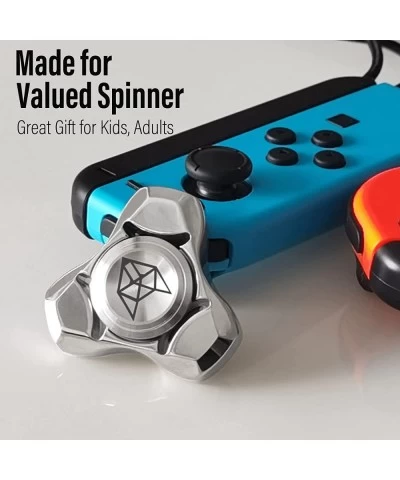 Fox Tri Metal Fidget Spinner Toys for Adults Kids All Stainless Steel 1.5'' Fidgets Spinners R188 Silent Bearing 4~6 Mins Aut...