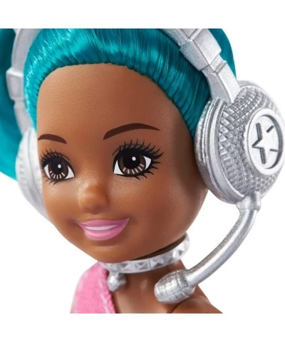 Chelsea Can Be Playset with Brunette Chelsea Rockstar Doll (6-in) Guitar Microphone Headphones 2 VIP Tickets Star-Shaped Glas...