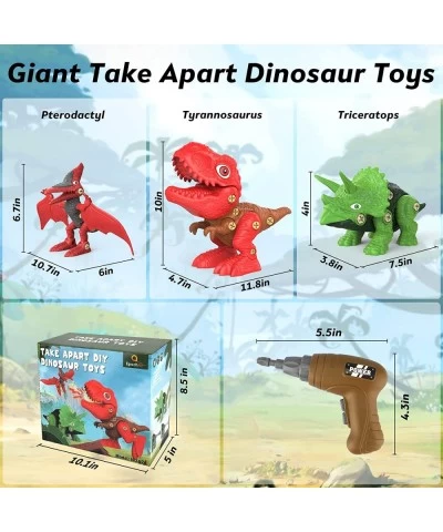 Dinosaur Toys for Kids 3-5 5-7 Take Apart Dinosaur Toys for Kids 3-5 5-7 with Realistic Roar and Led Light Stem Toys for 2 Ye...