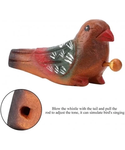 Kids Bird Calling Whistles Bird Call Toy Whistle Simulation Wooden Magpie Musical for Room Decor Simulating Bird's Singing $2...