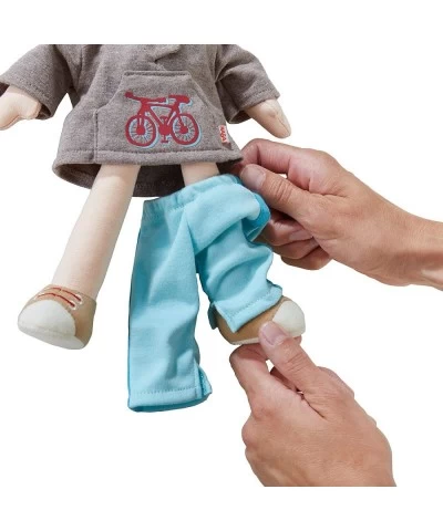 Lian 12" Soft Boy Doll with Brown Hair Blue Eyes and Embroidered Face (Machine Washable) $49.59 Dolls