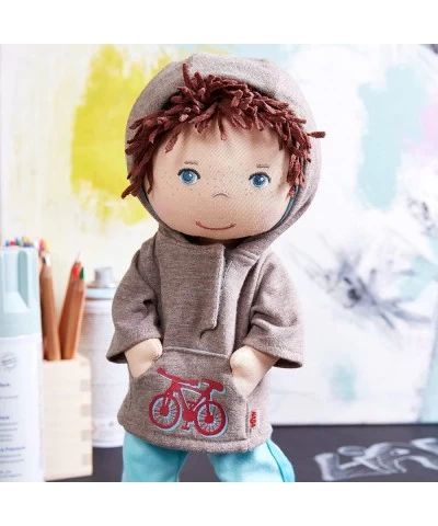 Lian 12" Soft Boy Doll with Brown Hair Blue Eyes and Embroidered Face (Machine Washable) $49.59 Dolls