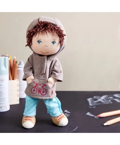 Lian 12" Soft Boy Doll with Brown Hair Blue Eyes and Embroidered Face (Machine Washable) $49.59 Dolls