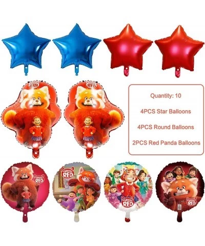 Red Panda Party Supplies - 10pcs Red Panda Party Favor Balloons - Turning Red Party Decorations for Boys and Girls - Premium ...