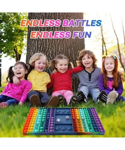 Pop Kids Games Fidget Toy Pop Rainbow Chess Board Fidget Toy Push Bubble Fidget Sensory Toy for Kids Autism Stress Relief Toy...