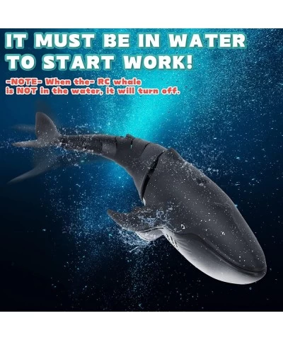 Remote Control Whale Shark 2.4G High Simulation RC Whale Toys for Swimming Pool Bathroom Great Gift RC Boat Pool Water Toys f...