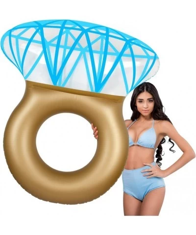 Diamond Ring Inflatable Pool Float 61 inches Inflatable Rafts Pool Tube Float Swimming Pool Float Tube Party Pool Toys for Bo...