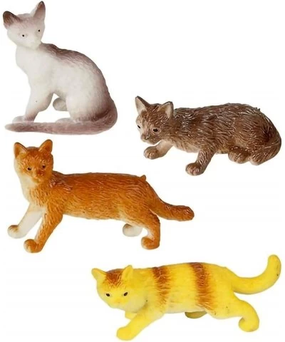 Mini Cat Figurines Set for Kids - Pack of 12 - Assorted 2 Inch Small Cat Figures Sturdy Plastic Toys Fun Birthday Party Favor...