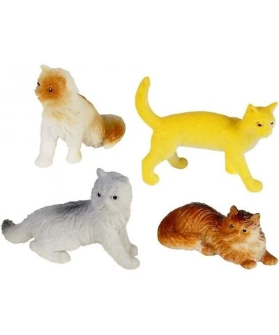 Mini Cat Figurines Set for Kids - Pack of 12 - Assorted 2 Inch Small Cat Figures Sturdy Plastic Toys Fun Birthday Party Favor...