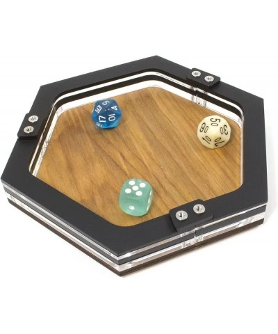 Mini Personal Size Hexagon Gaming Dice Tray-7"x5.5 $31.85 Game Accessories