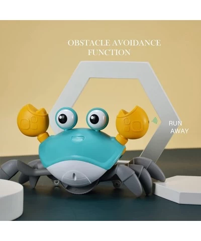 Crawling Crab Baby Toy with Light Up for Kids Toddlers Musical Toy with Automatically Avoid Obstacles Sensory Walking Crab To...