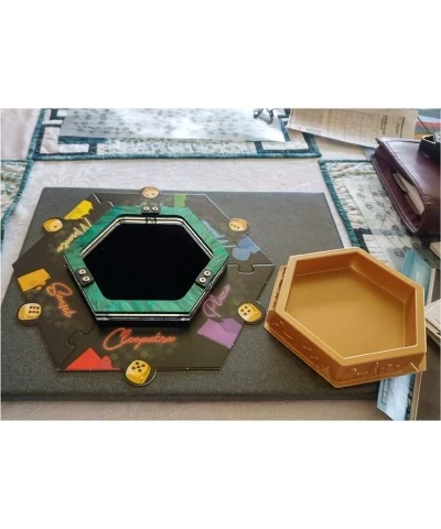 Mini Personal Size Hexagon Gaming Dice Tray-7"x5.5 $31.85 Game Accessories