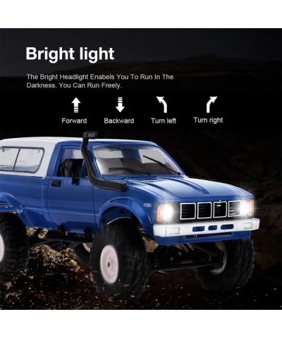 Rock Crawler RC Truck 4x4 Offroad 1:16 Scale Remote Control Truck 2.4Ghz with Led Headlight All Terrain RC Crawler Brushed RT...