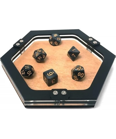 Mini Personal Size Hexagon Gaming Dice Tray-7"x5.5 $31.85 Game Accessories