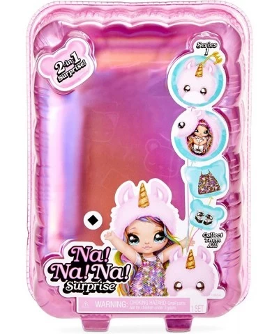 Na! Na! Na! Surprise 2-in-1 Fashion Doll & Plush Pom with Confetti Balloon Unboxing Multicolor (Styles May Vary) $37.47 Plush...