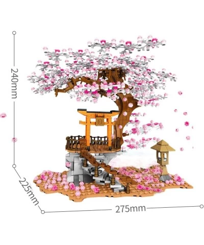 1814+Pieces Romantic Sakura Tree Building Bricks Cherry Blossom Building Blocks- Without Gift Box $89.61 Toy Building Sets