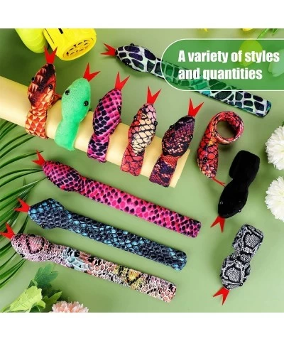 20 Pieces Slap Bracelets Snake Snap Bracelets Snake Slap Bracelets for Kids Halloween Slap Bracelets Snake Bracelet for Kids ...