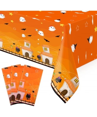 Halloween Tablecloth 3 Pack Halloween Plastic Party Decorations 54"x108" Halloween Table Cover $18.60 Kids' Party Tablecovers