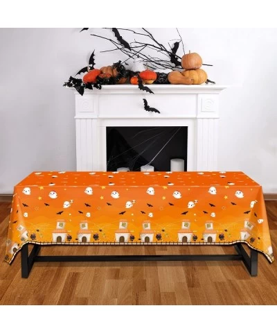 Halloween Tablecloth 3 Pack Halloween Plastic Party Decorations 54"x108" Halloween Table Cover $18.60 Kids' Party Tablecovers