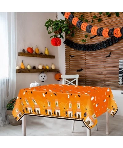 Halloween Tablecloth 3 Pack Halloween Plastic Party Decorations 54"x108" Halloween Table Cover $18.60 Kids' Party Tablecovers