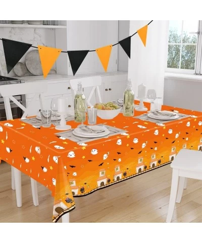 Halloween Tablecloth 3 Pack Halloween Plastic Party Decorations 54"x108" Halloween Table Cover $18.60 Kids' Party Tablecovers