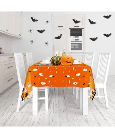 Halloween Tablecloth 3 Pack Halloween Plastic Party Decorations 54"x108" Halloween Table Cover $18.60 Kids' Party Tablecovers