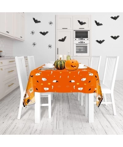 Halloween Tablecloth 3 Pack Halloween Plastic Party Decorations 54"x108" Halloween Table Cover $18.60 Kids' Party Tablecovers